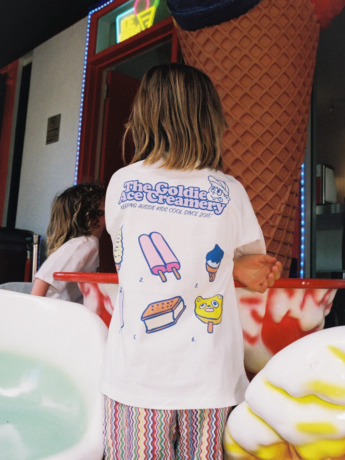 goldie + ace creamery t-shirt - white