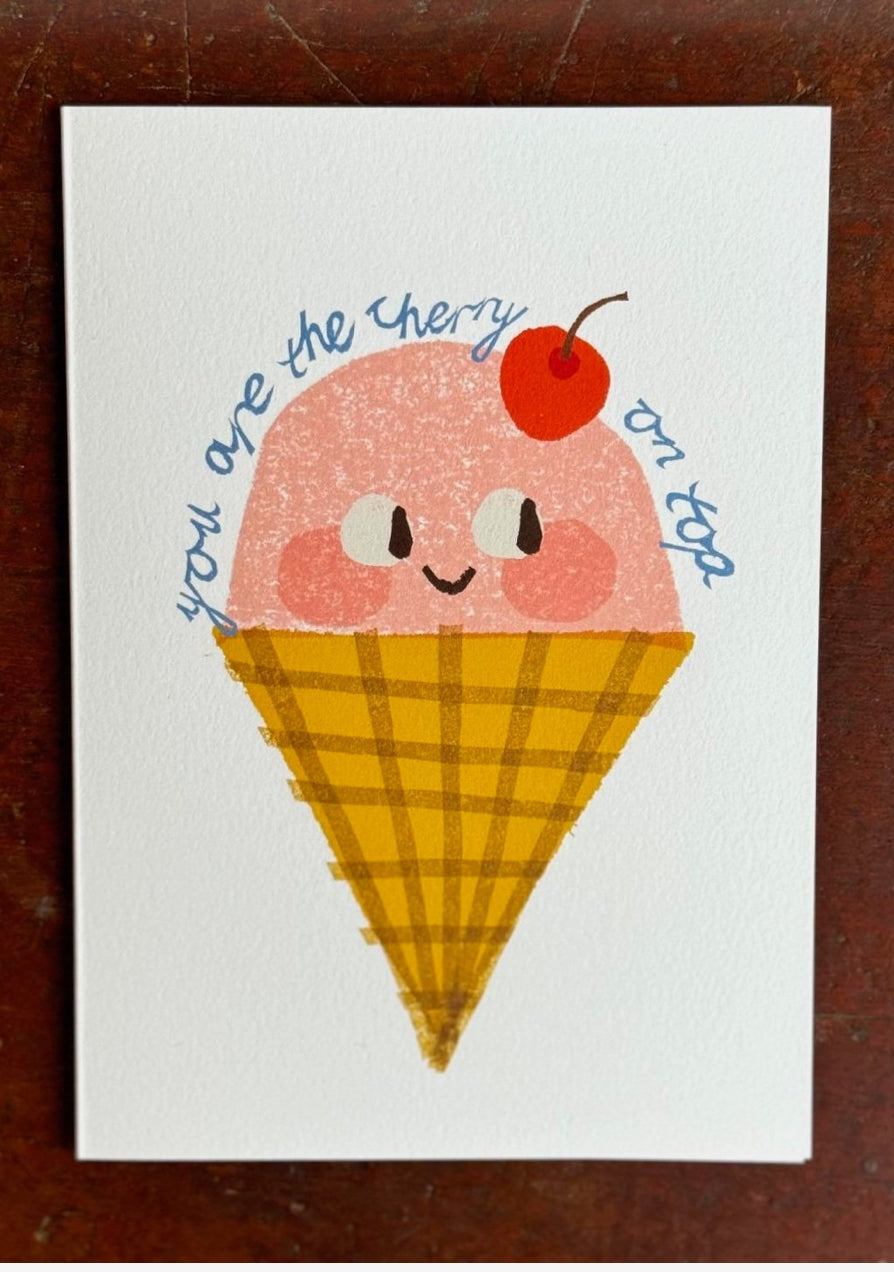 florence fry you're the cherry on top card