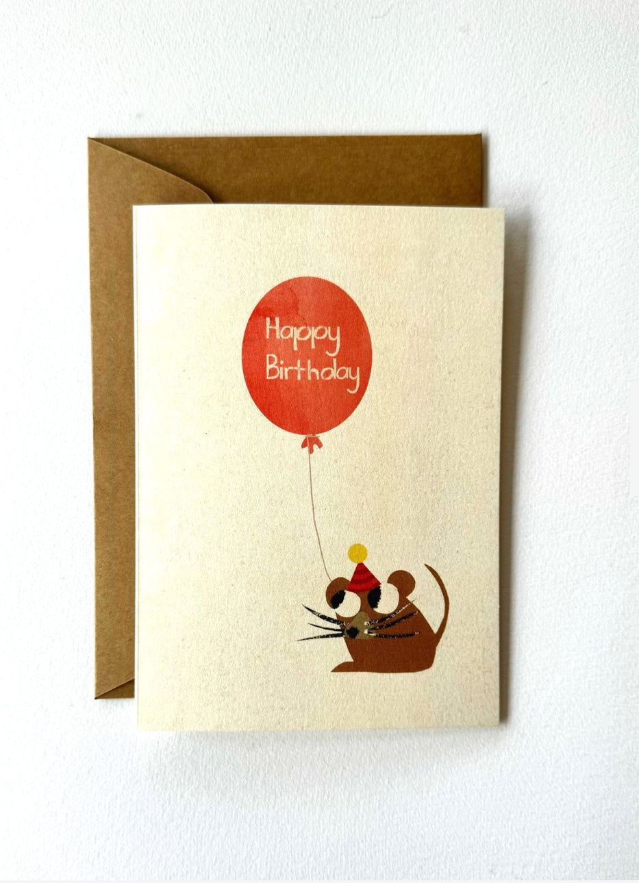florence fry mouse hbd card