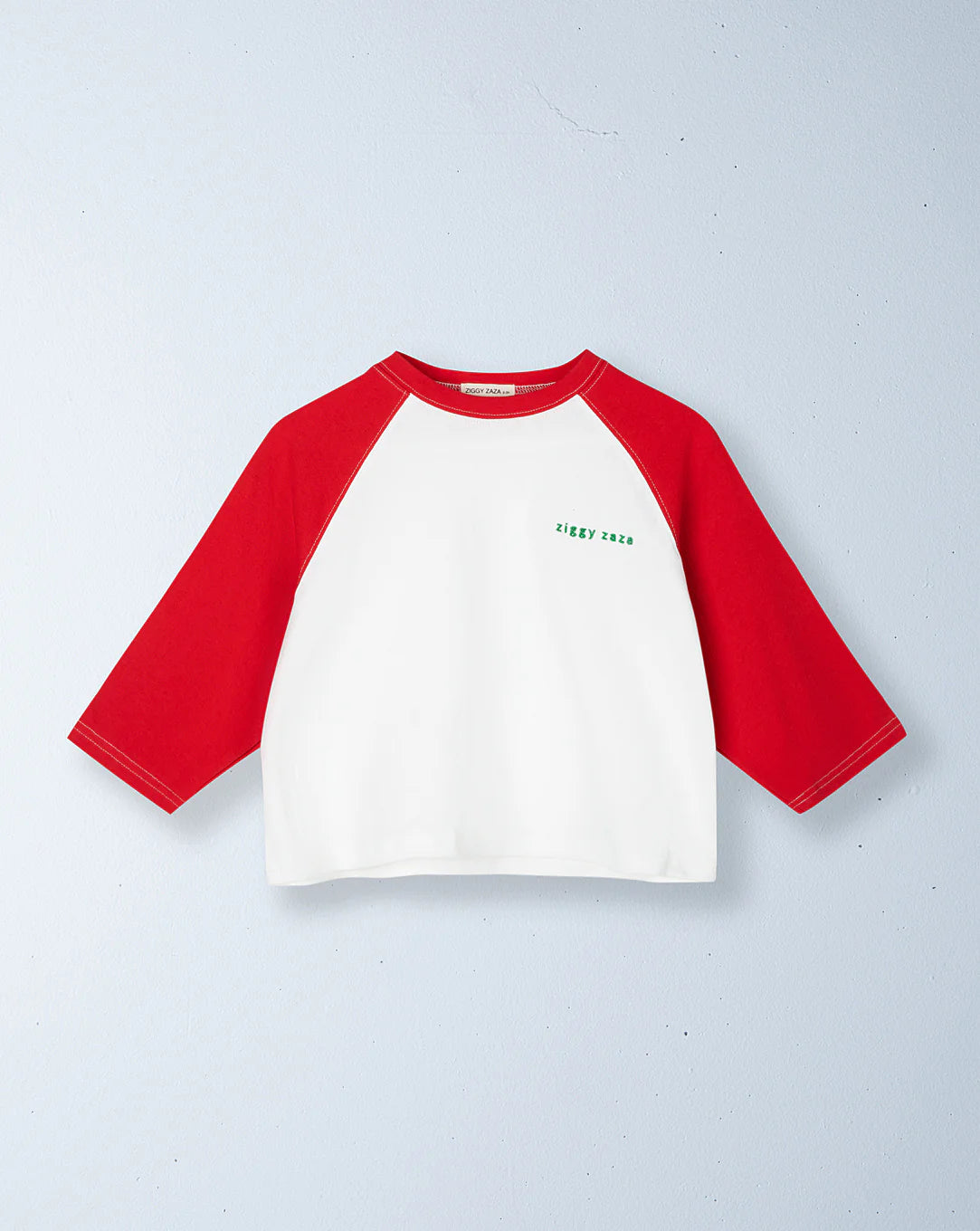 ziggy zaza echo long sleeve tee - racer red