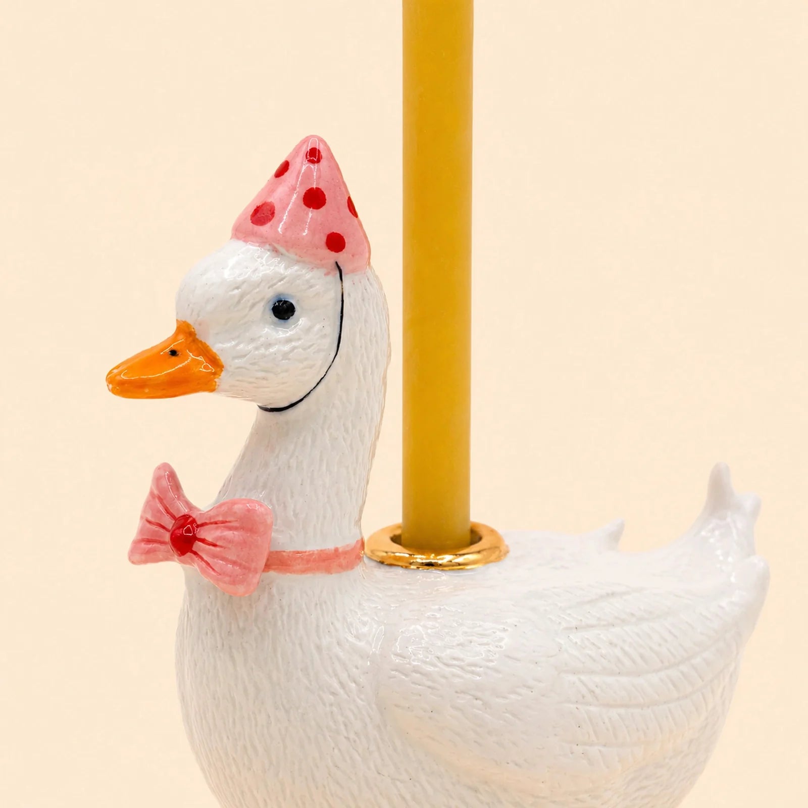 camp hollow pink goose cake topper / candle holder (pre order)