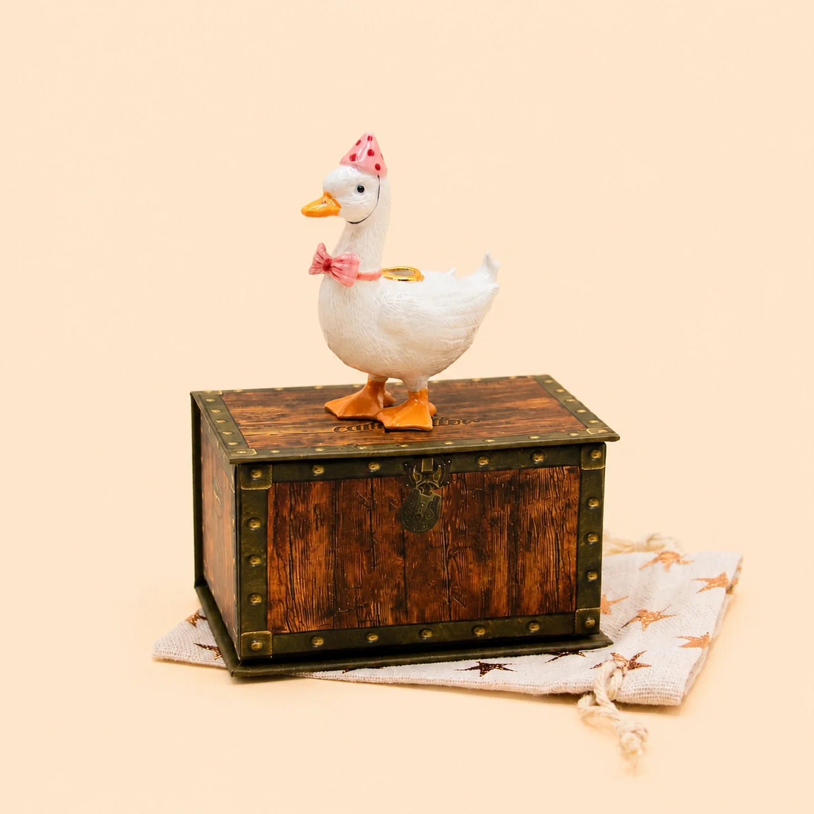 camp hollow pink goose cake topper / candle holder (pre order)