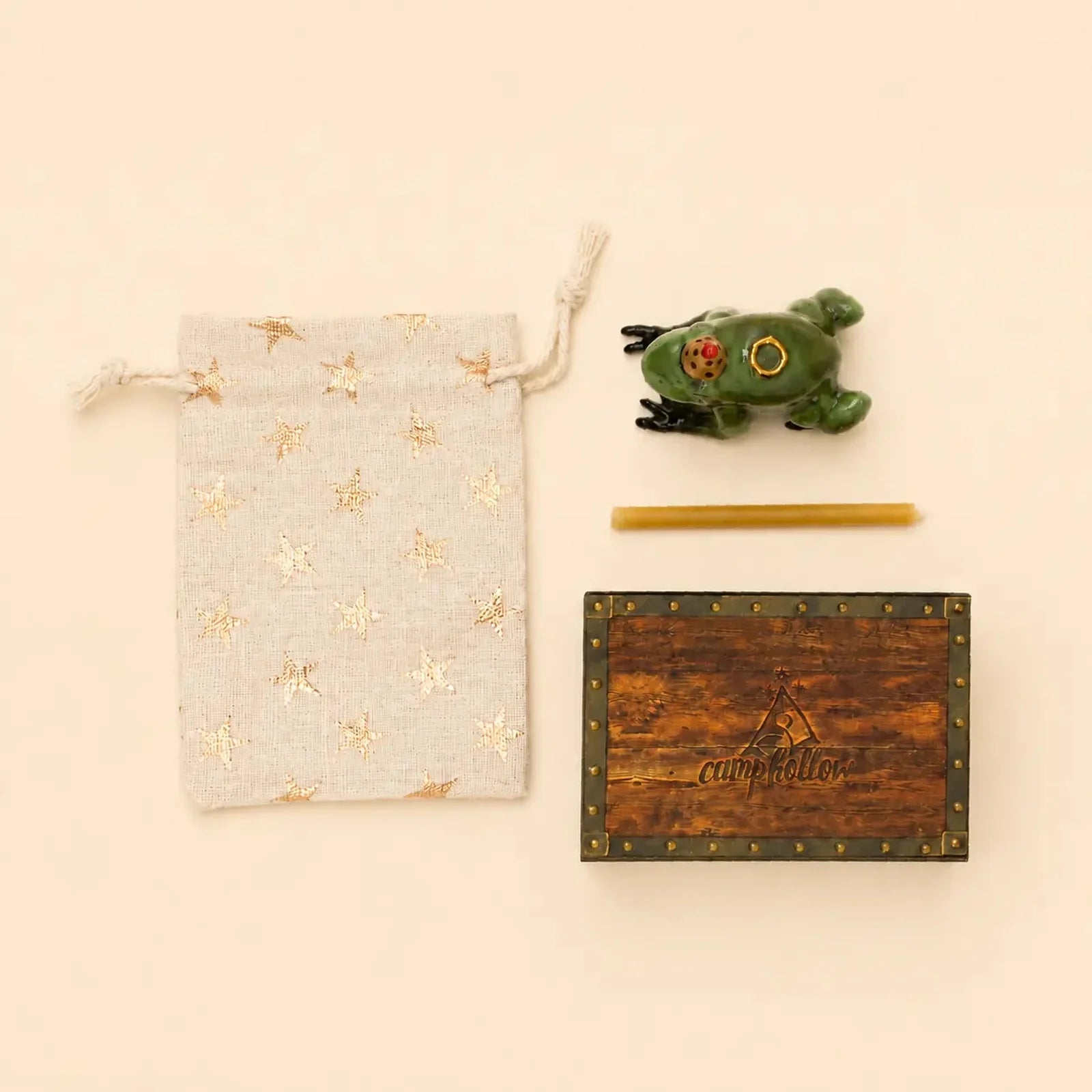 camp hollow frog cake topper / candle holder (pre order)