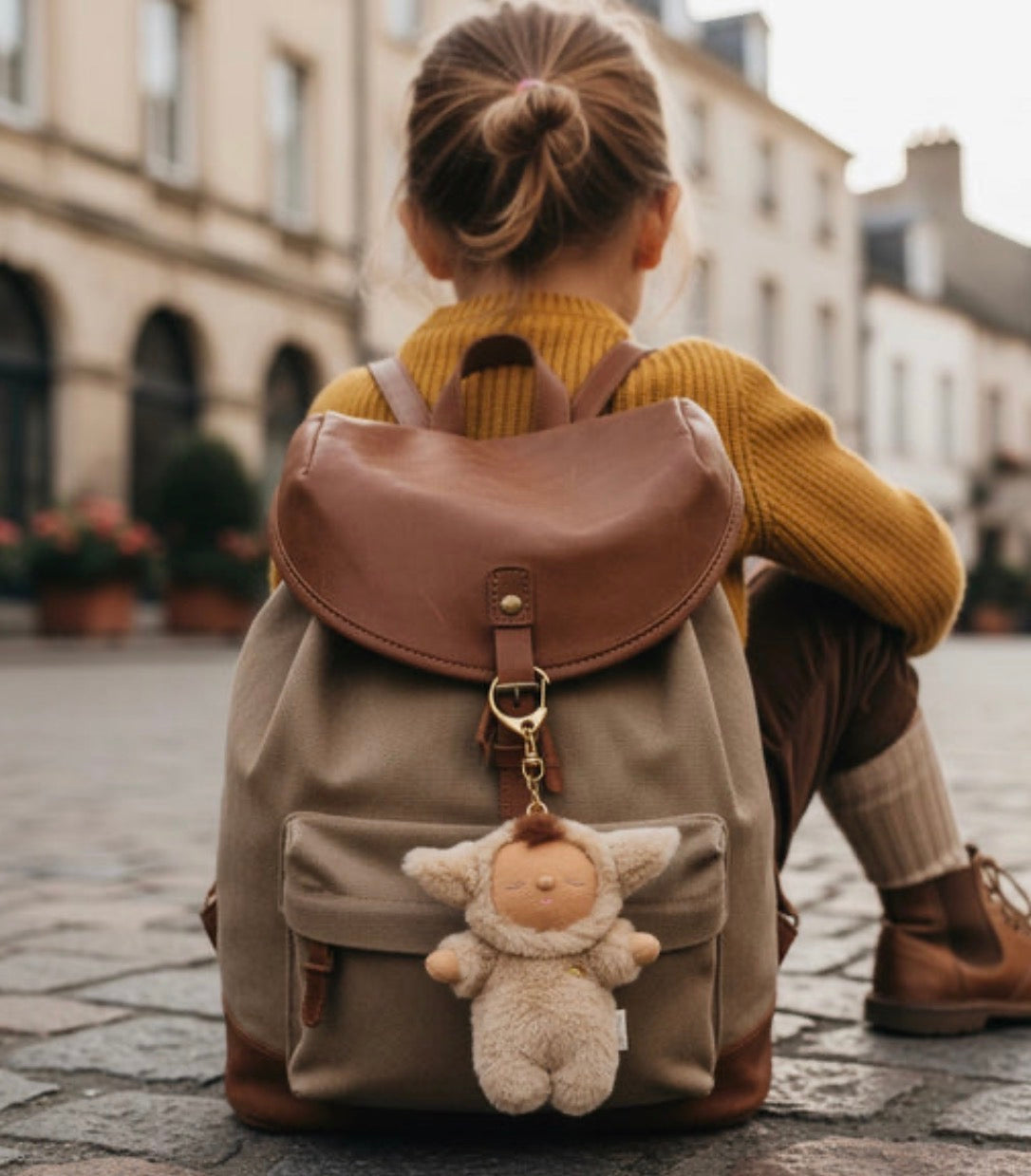 olli ella cozy bag charm - lamby pip