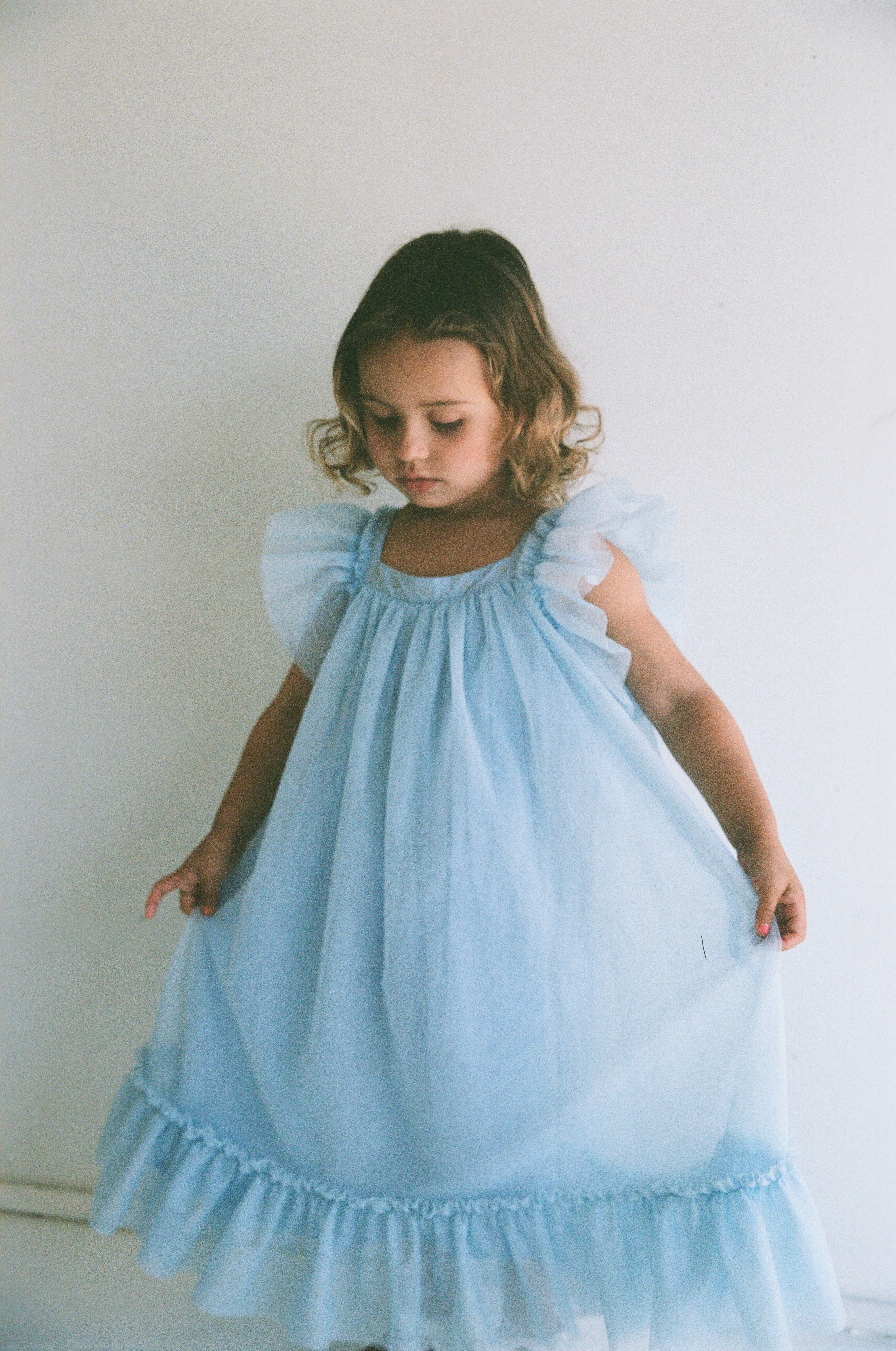 the wholesome store zimi tulle dress - ice blue