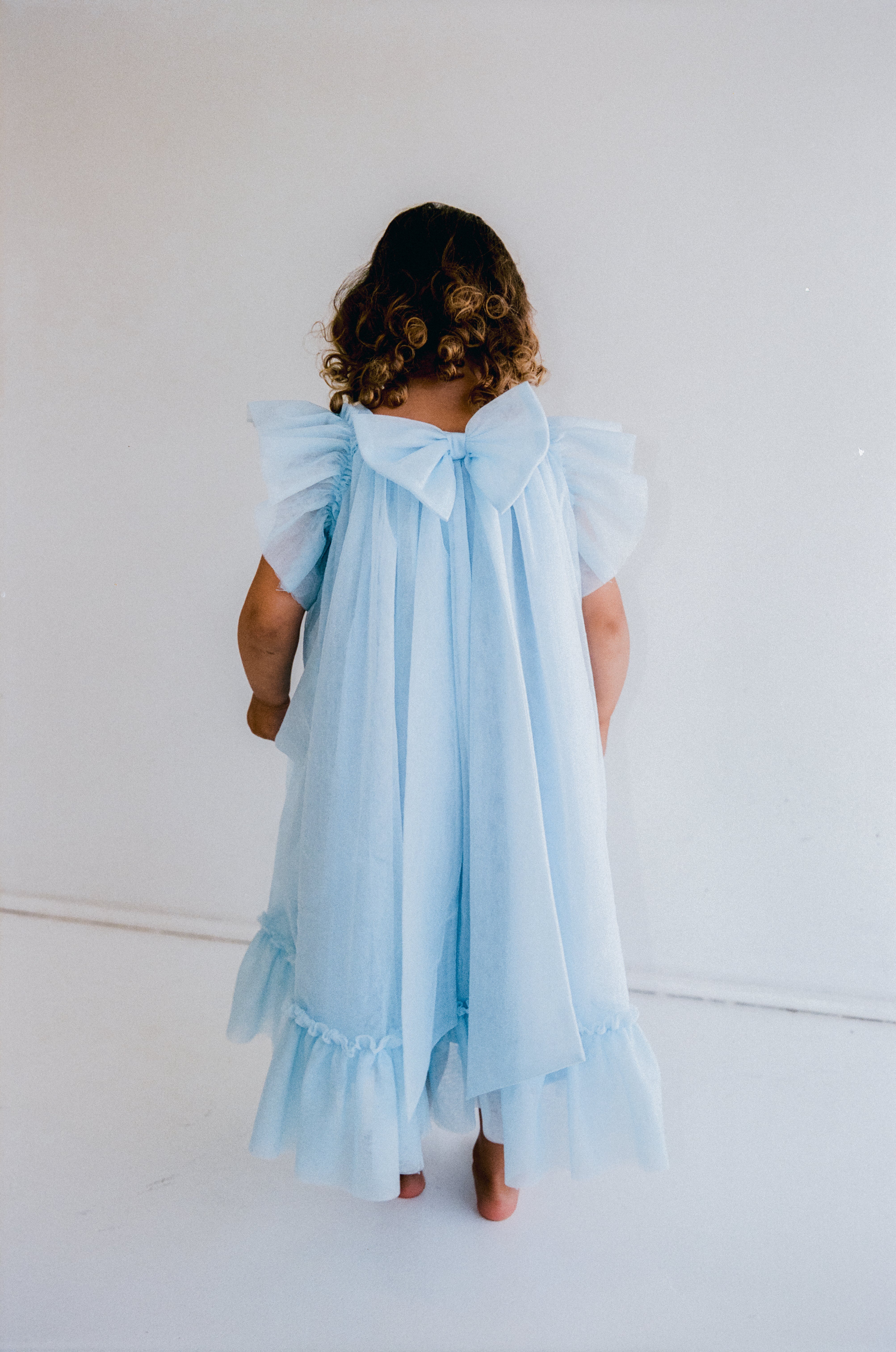 the wholesome store zimi tulle dress - ice blue