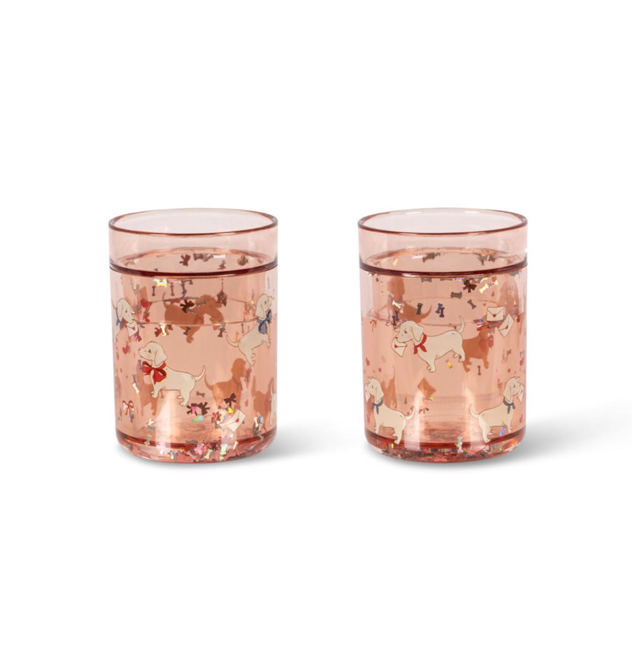 konges slojd 2 pack glitter cups - woof letter rose