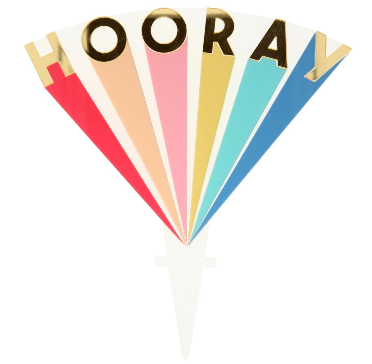 meri meri hooray acrylic cake topper