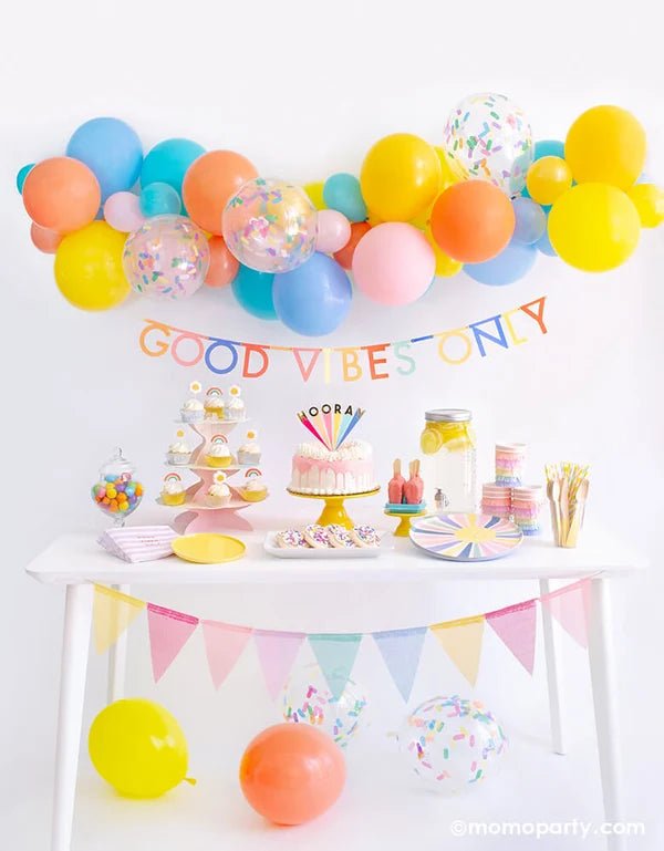 meri meri hooray acrylic cake topper