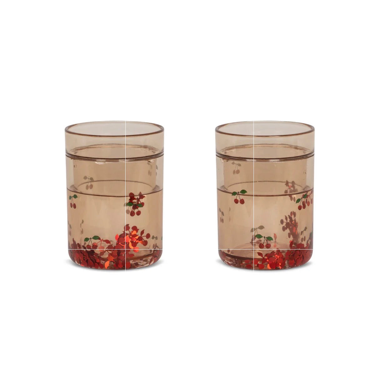 konges slojd 2 pack glitter cups - cherry