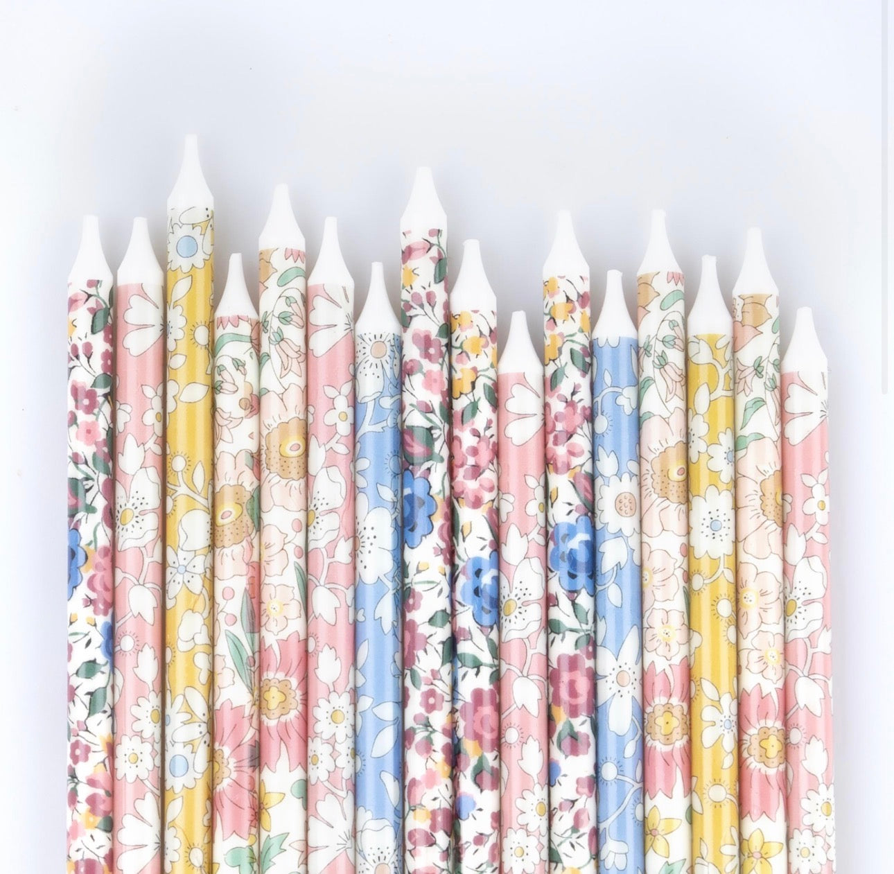 meri meri x liberty party candles (pk of 16 / 5 designs)