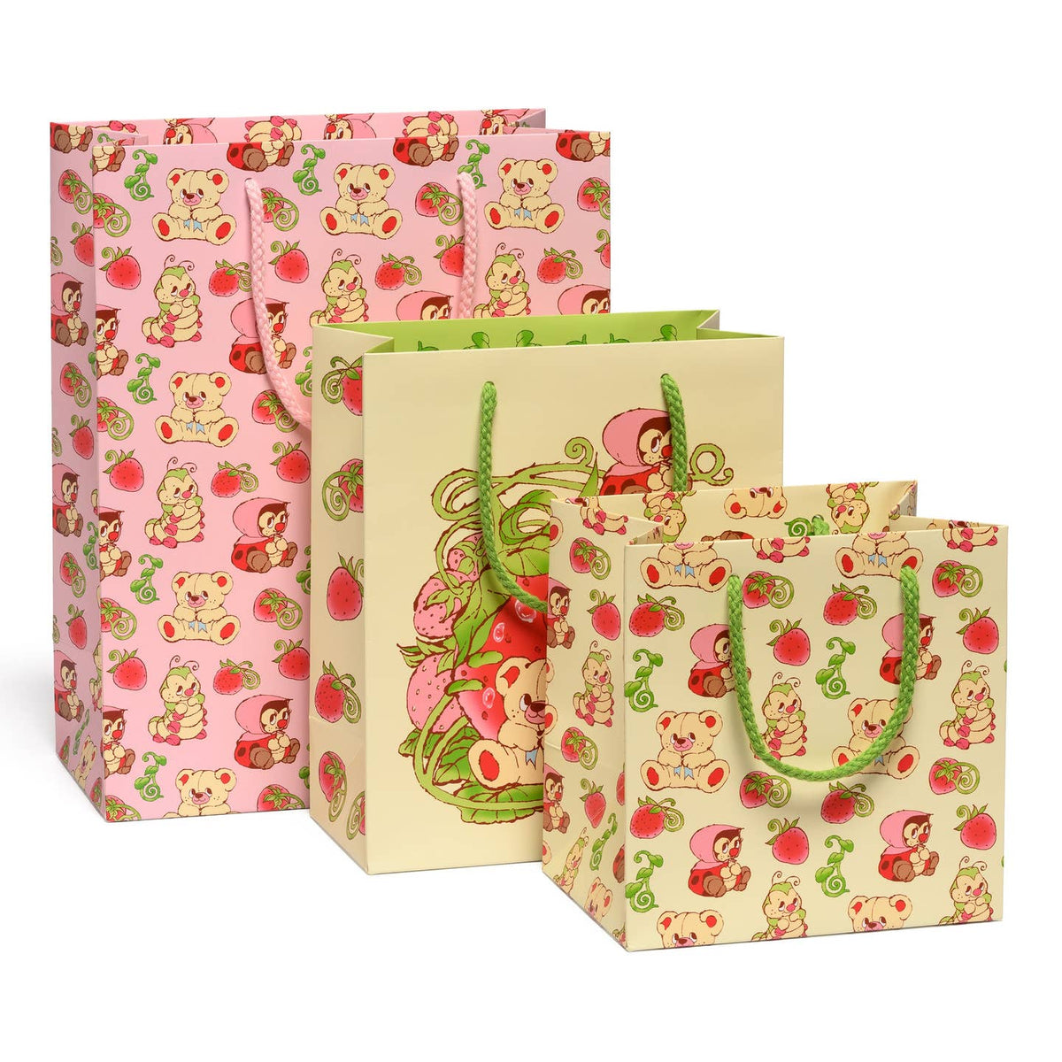 strawberry critters gift bag - medium