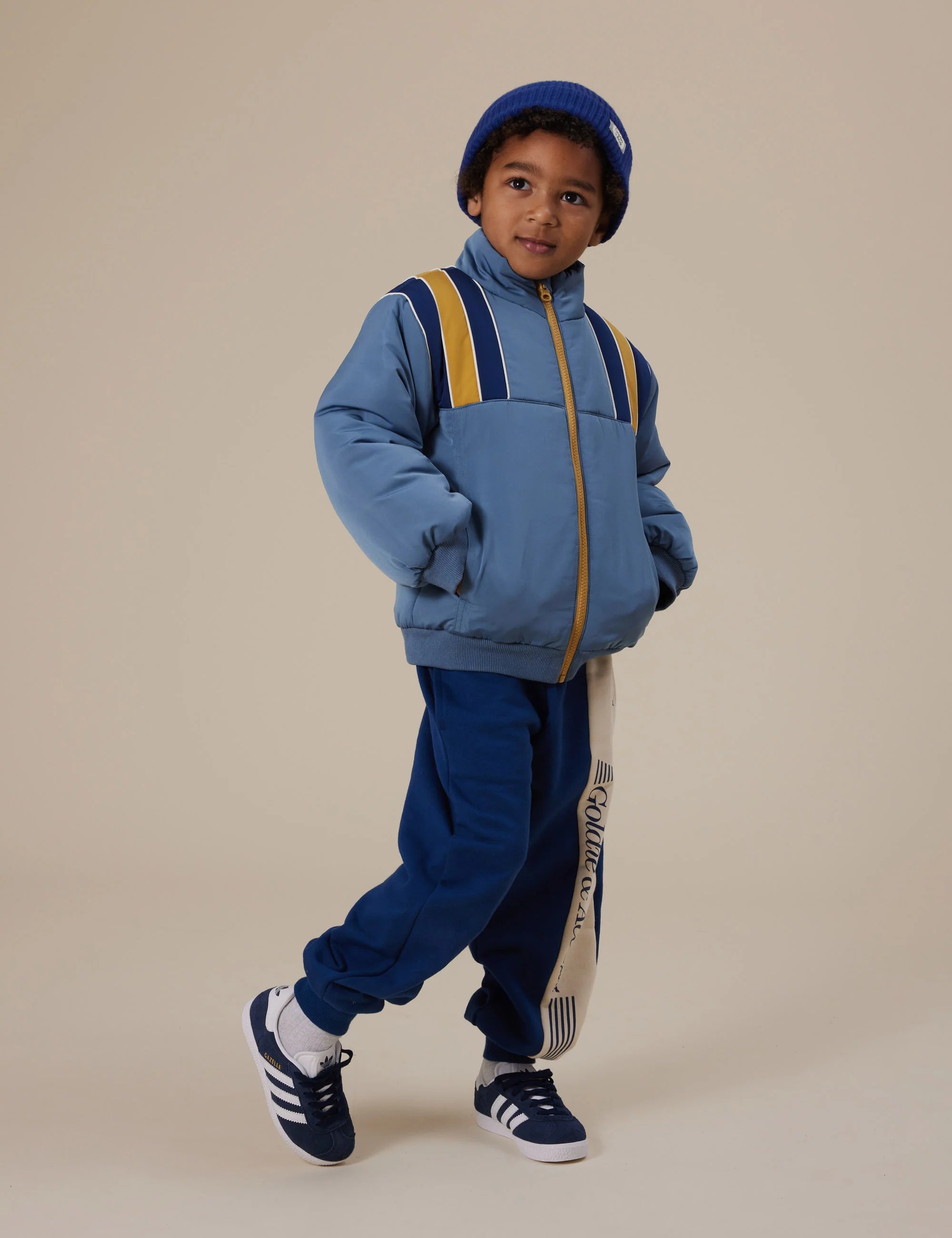 goldie + ace jordan jacket - duck egg blue / golden