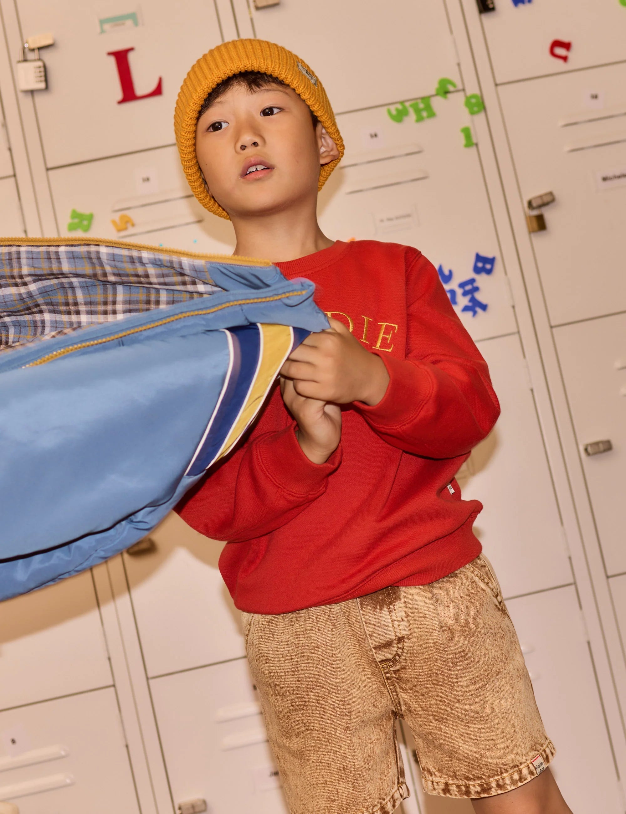 goldie + ace jordan jacket - duck egg blue / golden
