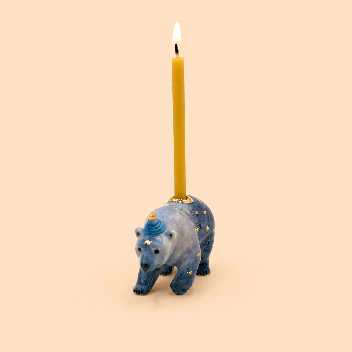 camp hollow mother galaxy bear cake topper / candle holder (pre order)