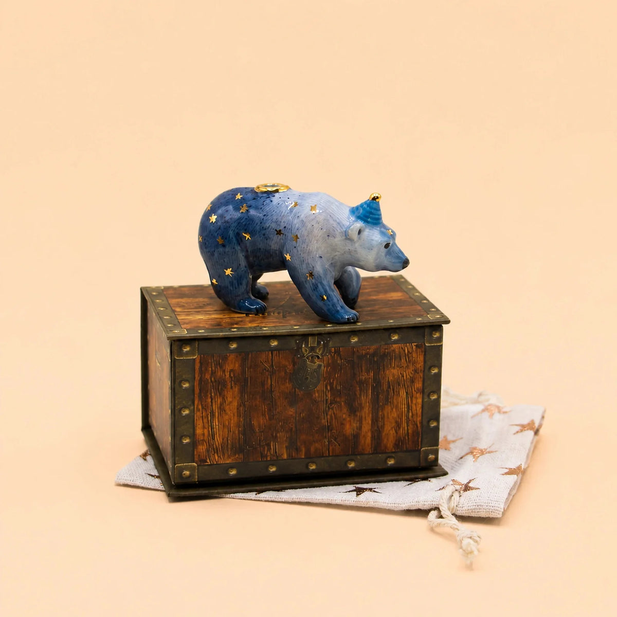 camp hollow mother galaxy bear cake topper / candle holder (pre order)