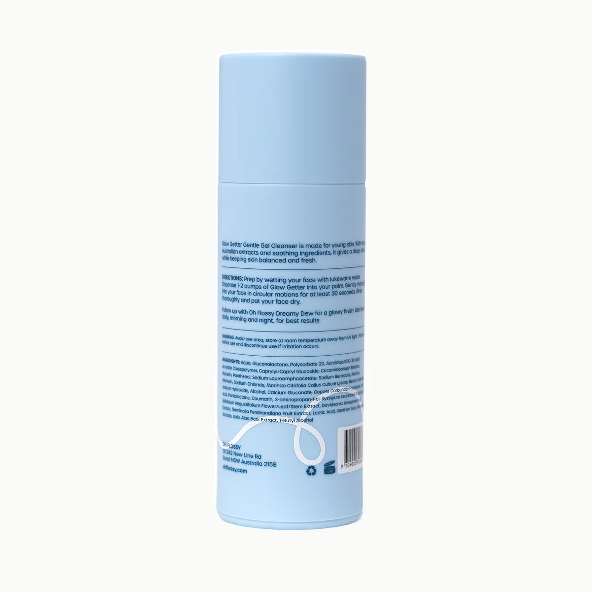 oh flossy skincare glow getter - gentle gel cleanser
