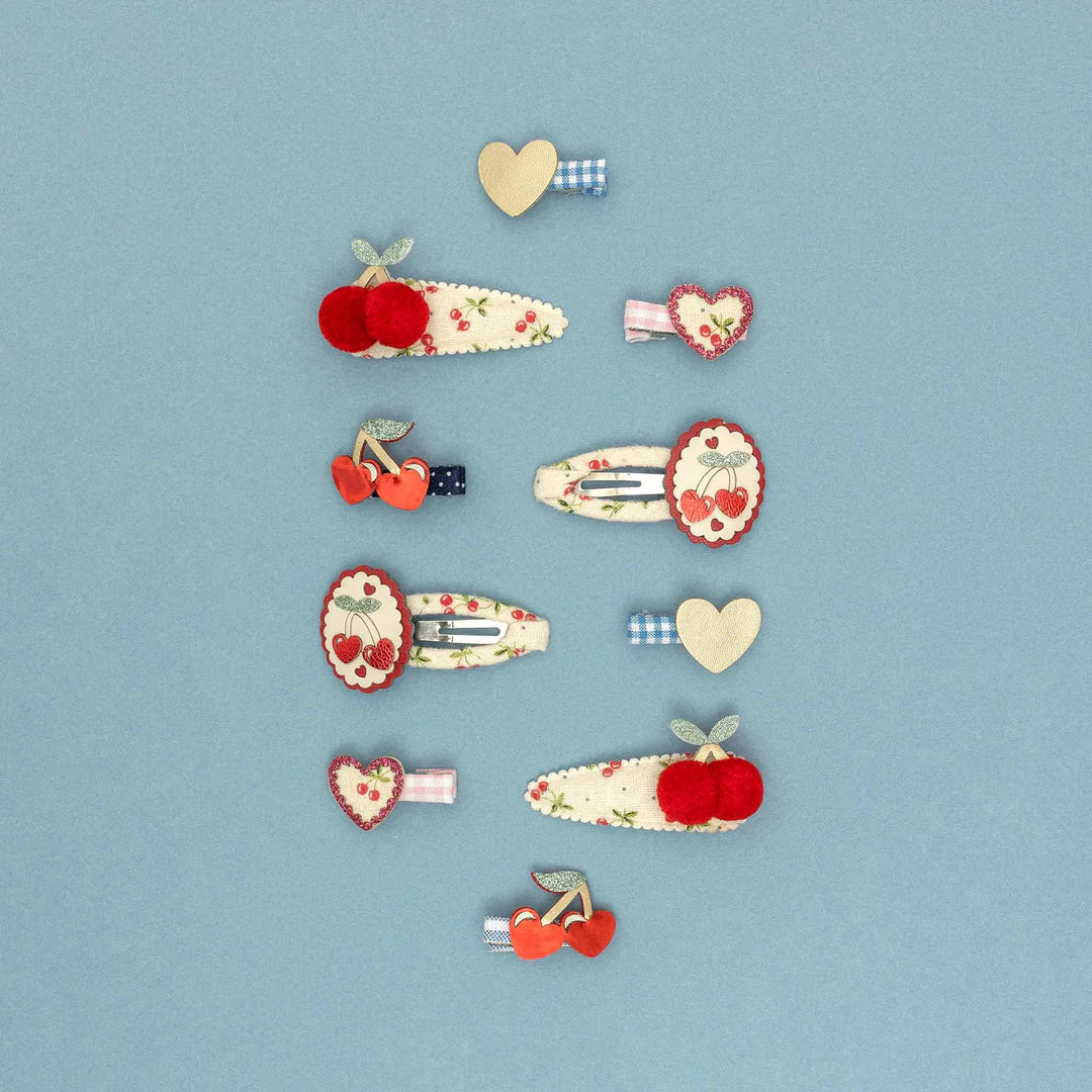 mimi & lula scallop framed cherry clic clacs - red