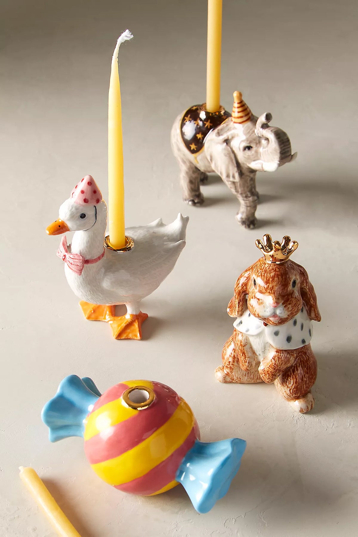camp hollow pink goose cake topper / candle holder (pre order)