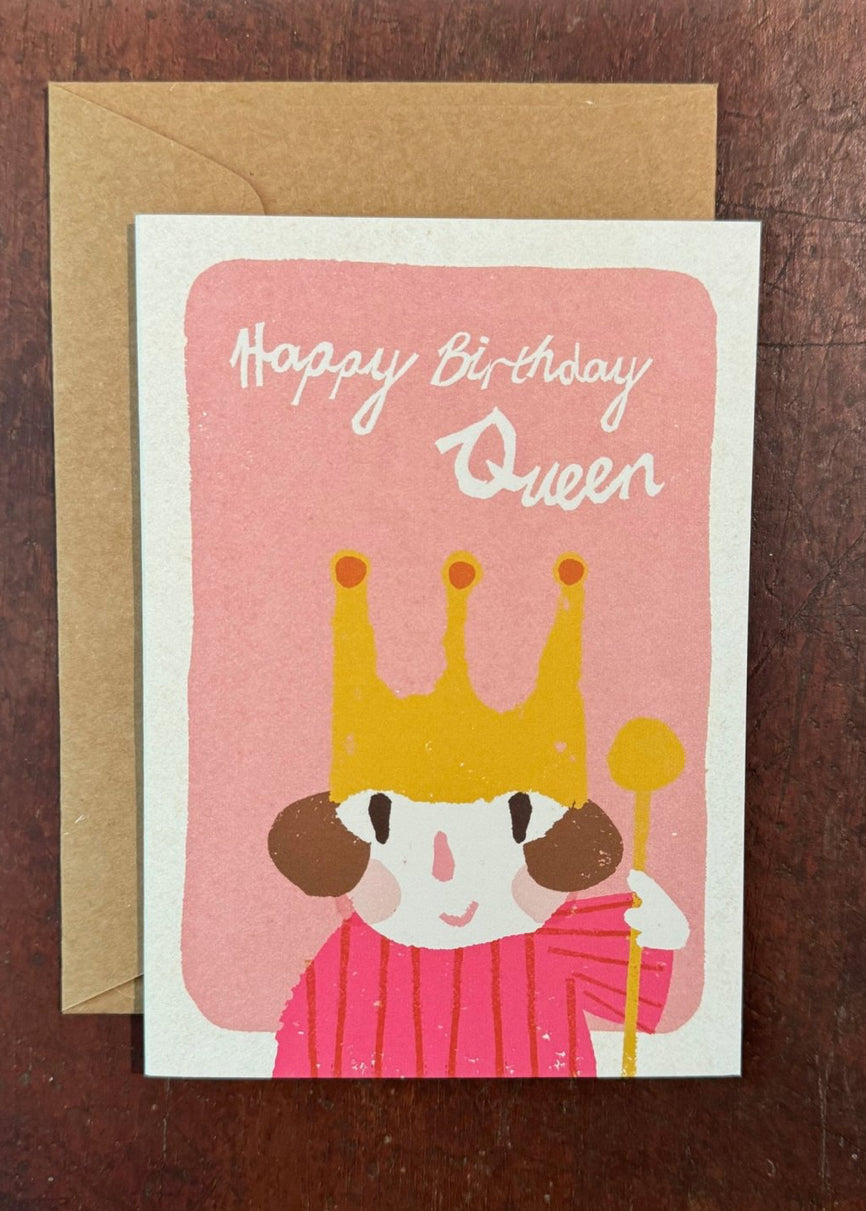 florence fry happy birthday queen card