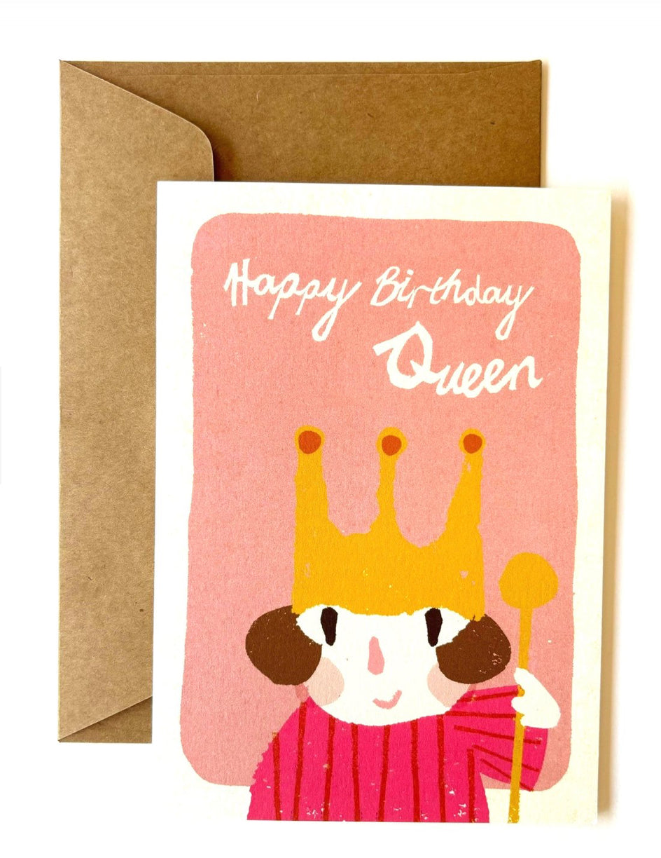 florence fry happy birthday queen card