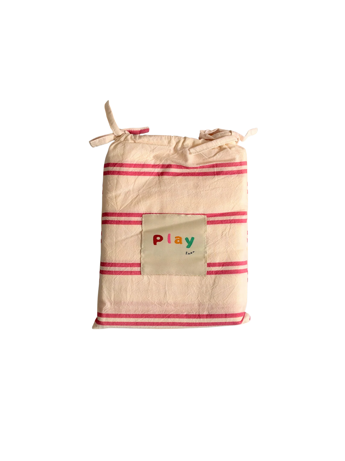 play linen 'grow with me' swaddle wrap - over the rainbow stripe (pre order)