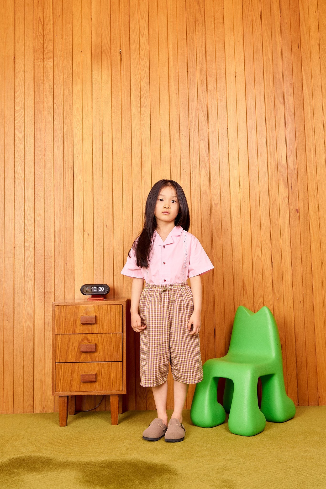 cubby frankie long short - lime check