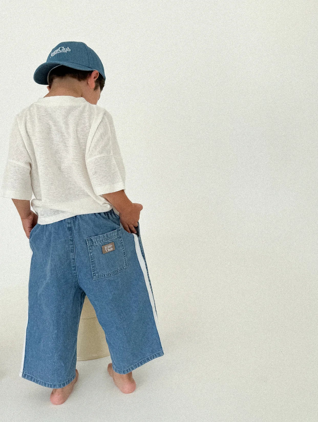 twin collective tricky track pant - side stripe blue