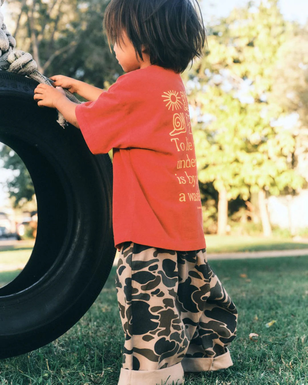 ziggy zaza chameleon pant - dune camo