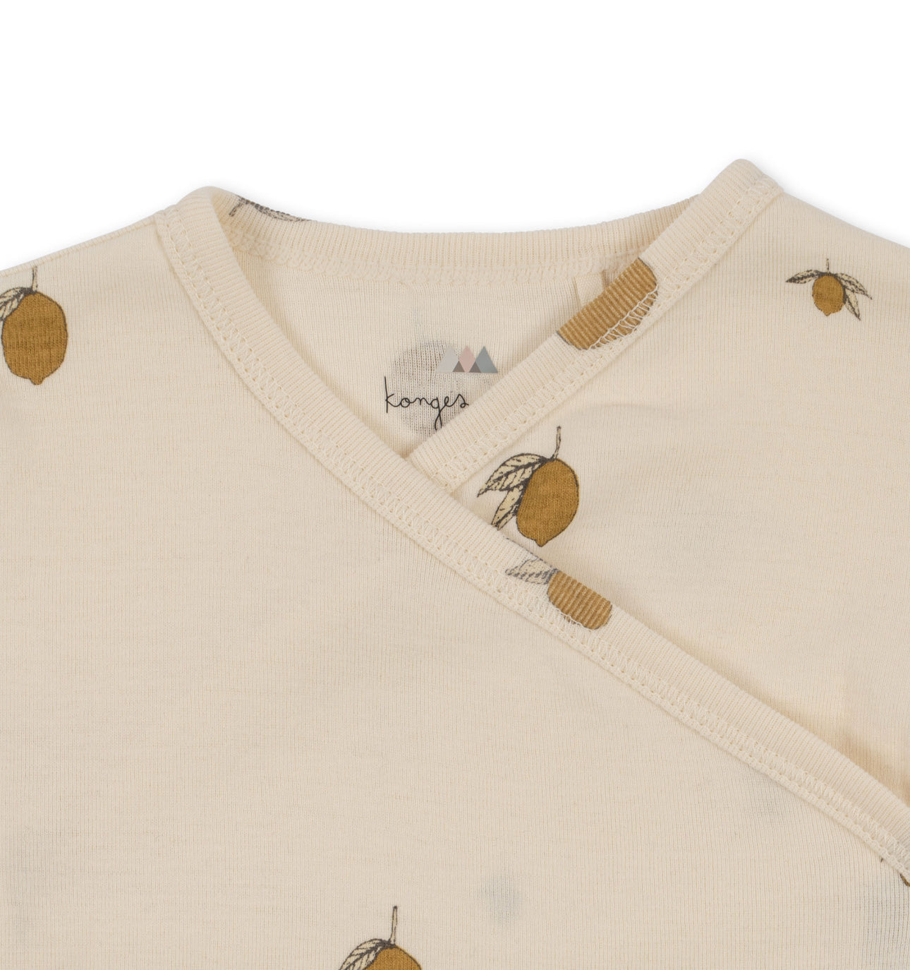 konges slojd newborn onesie gots - lemon