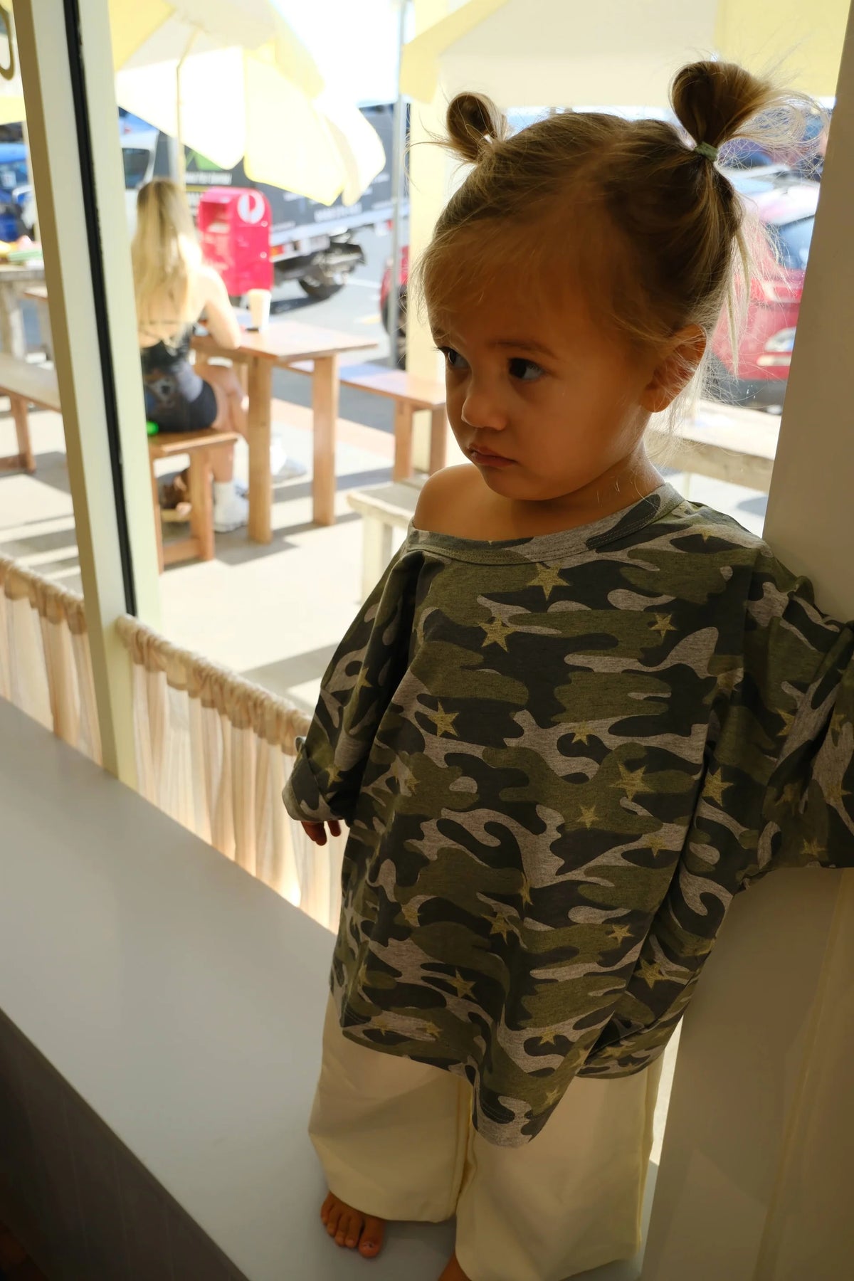 by billie kids tee - camo star (pre order)