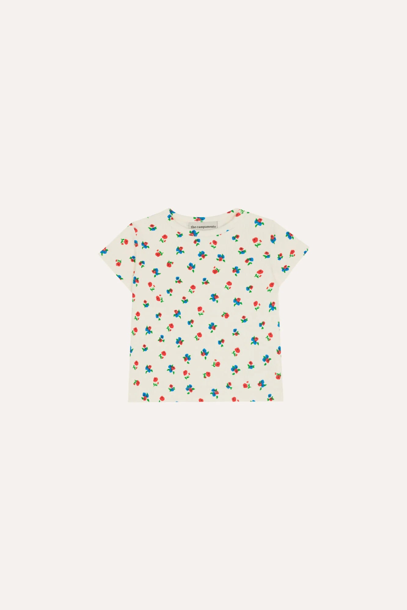 the campamento small flowers allover baby t shirt - pre order