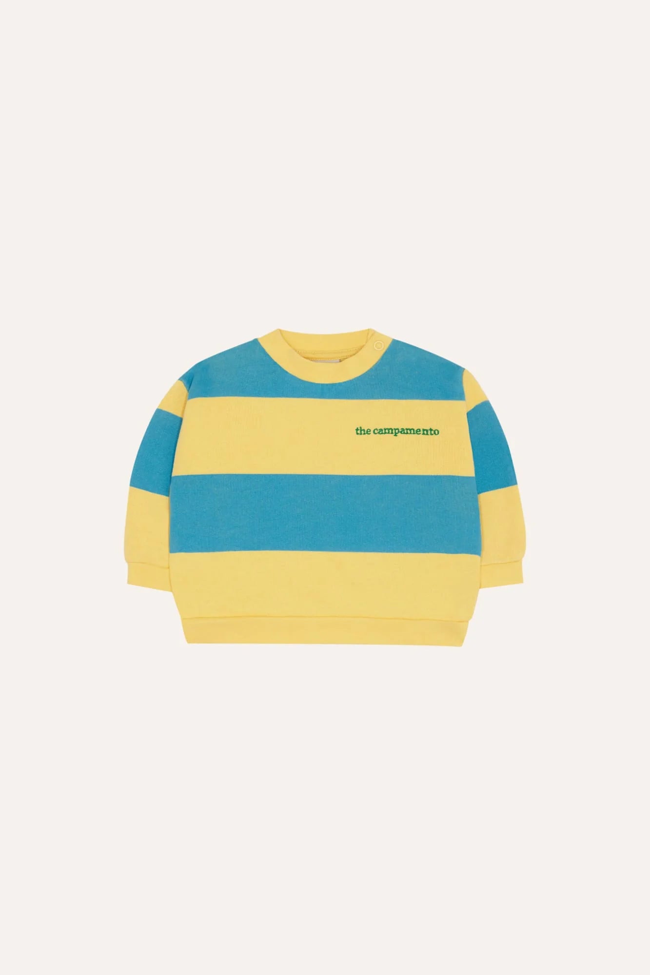 the campamento blue stripes baby sweatshirt - pre order