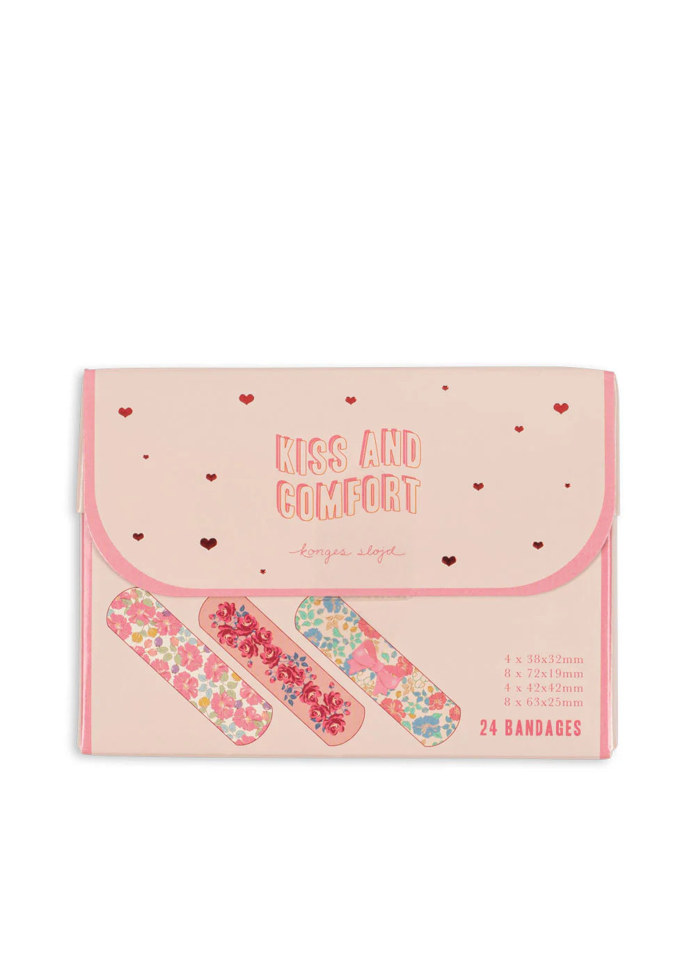 konges slojd kiss and comfort bandages - pink mix