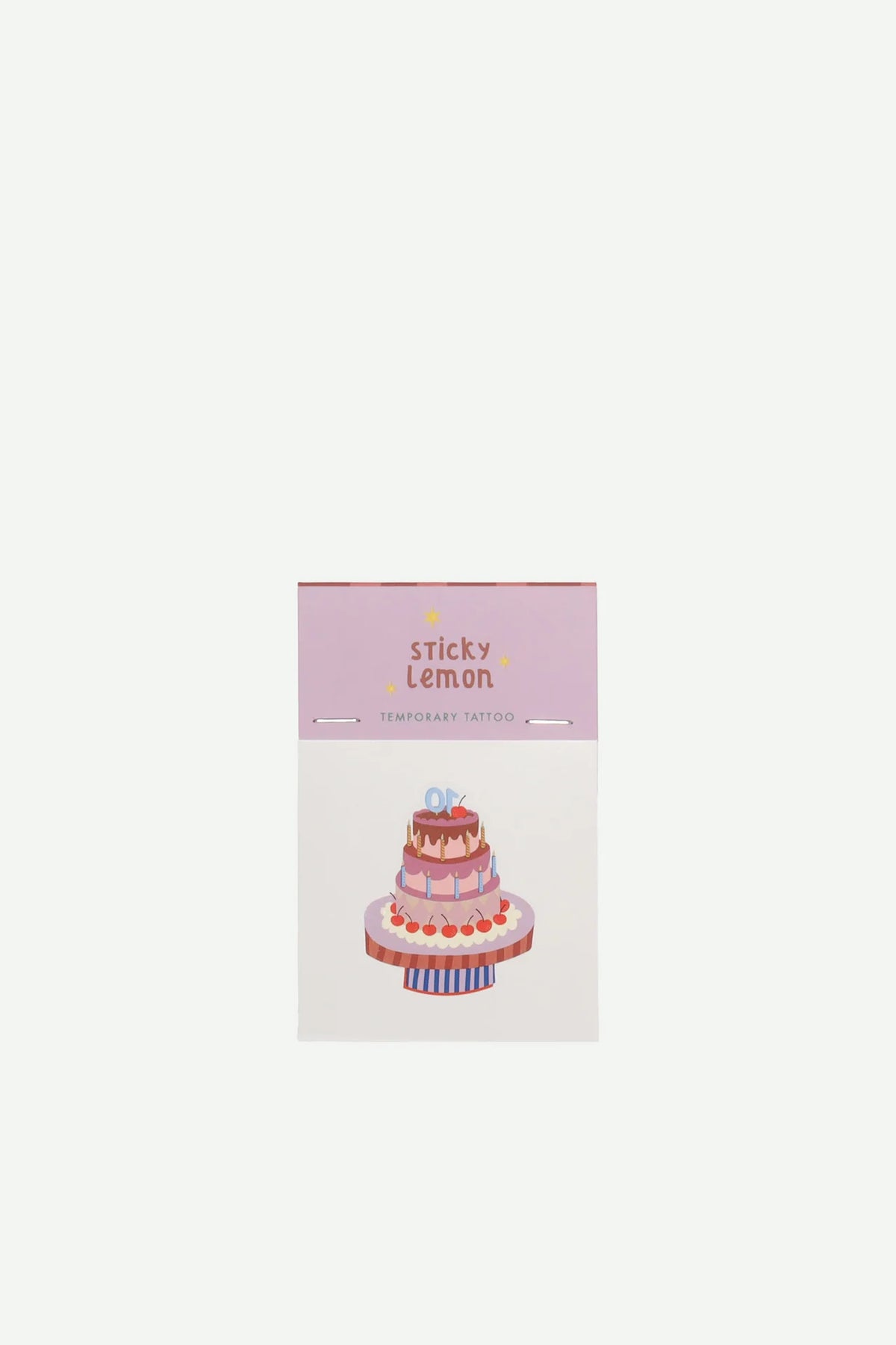 sticky lemon temporary tatto - 10th anniversary cake (pre order)