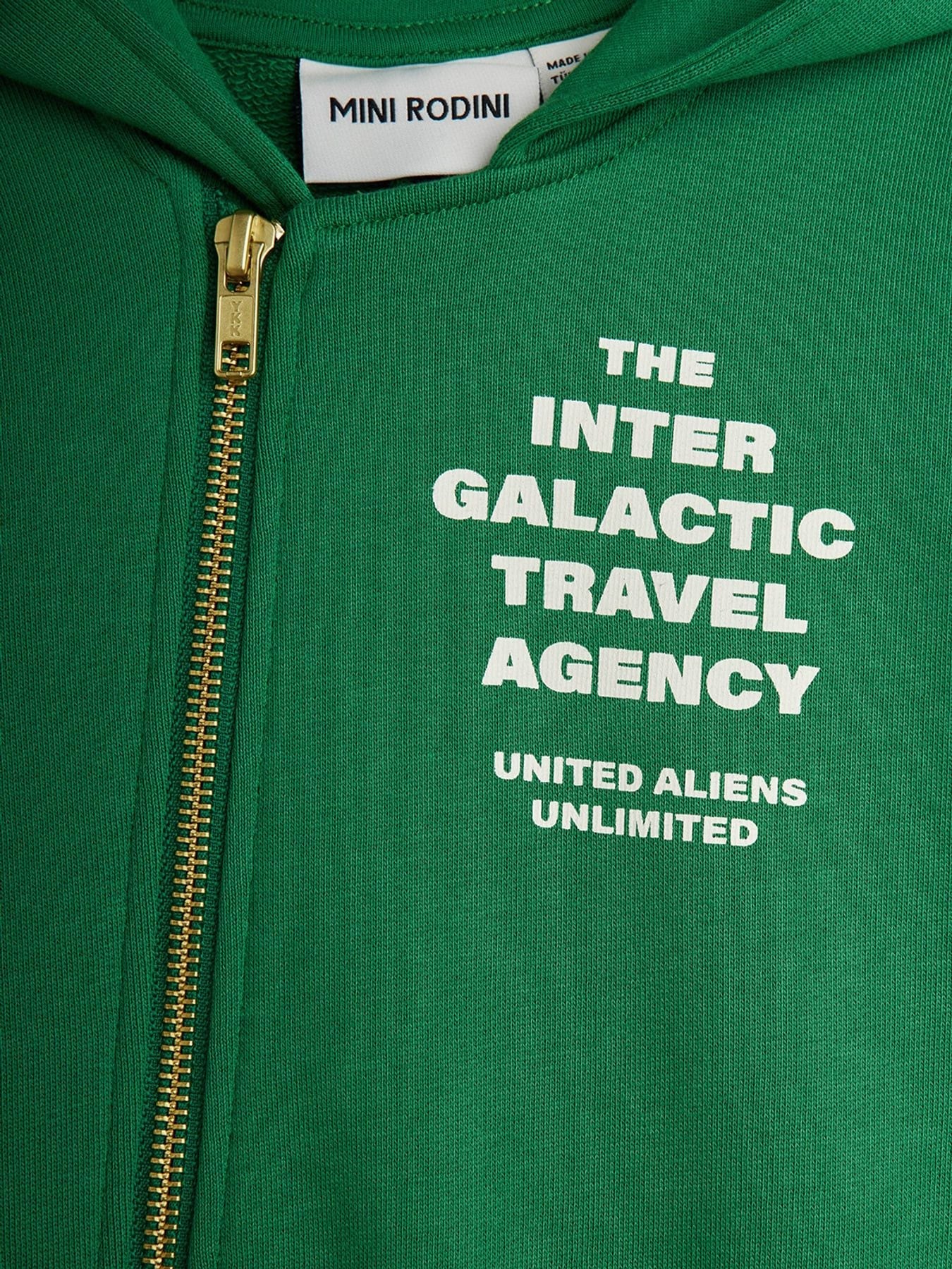 mini rodini travel agency onesie - green