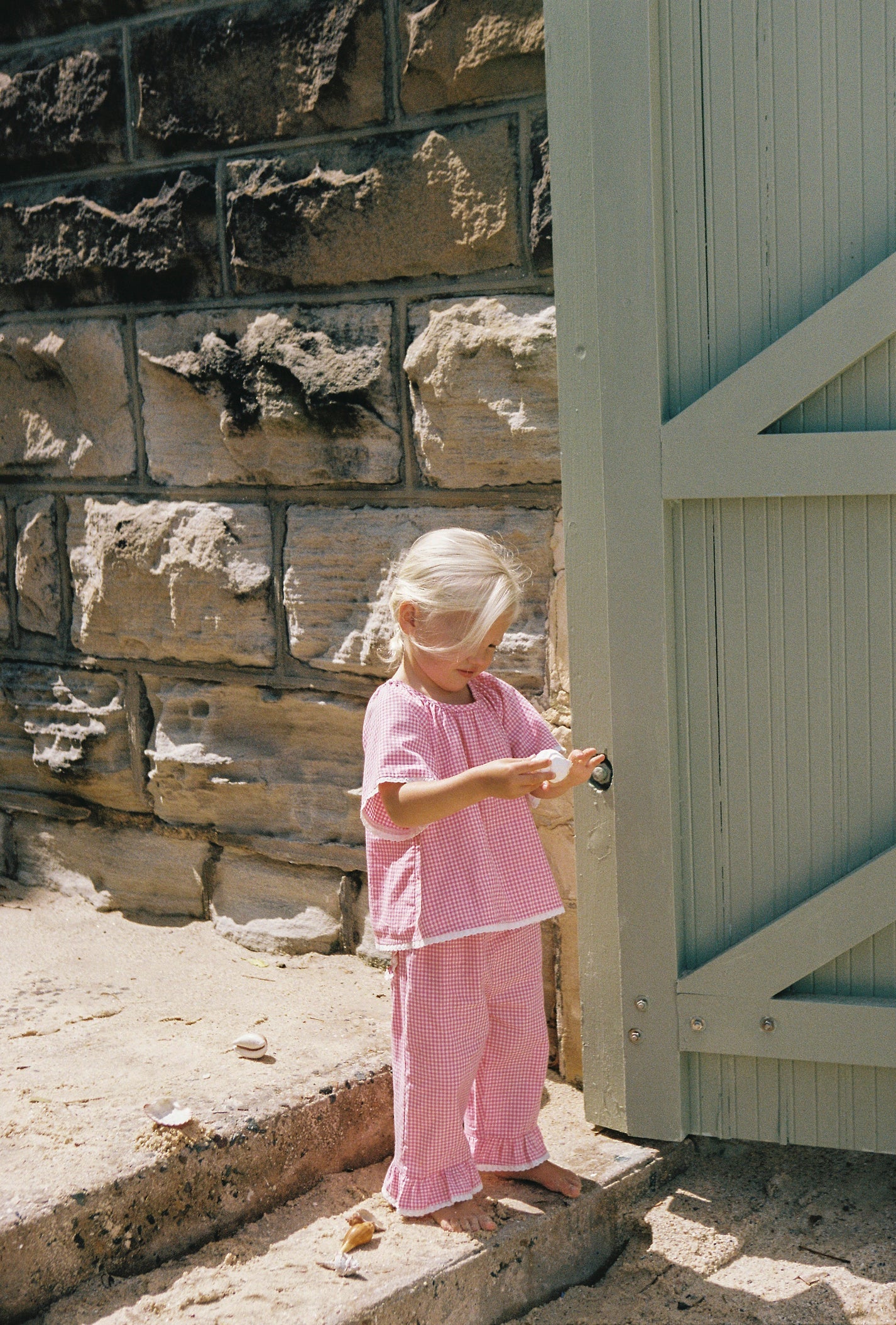juni jnr penny blouse - strawberry gingham