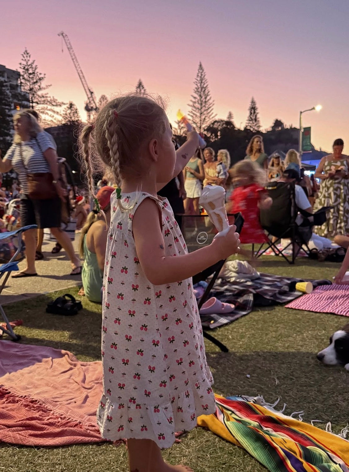 flöss sofia jumper dress - soft white berry