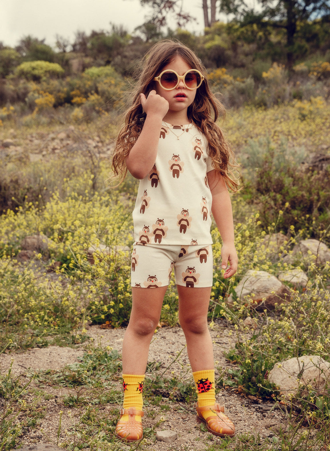mini rodini bees aop ss tee