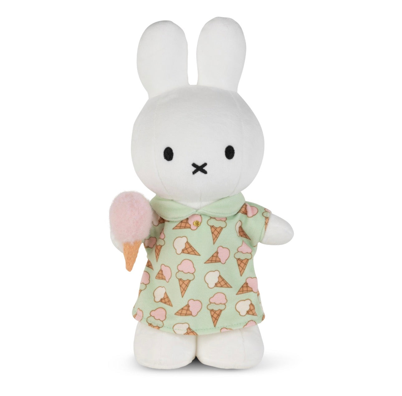 miffy plush - standing icecream dress - 24cm