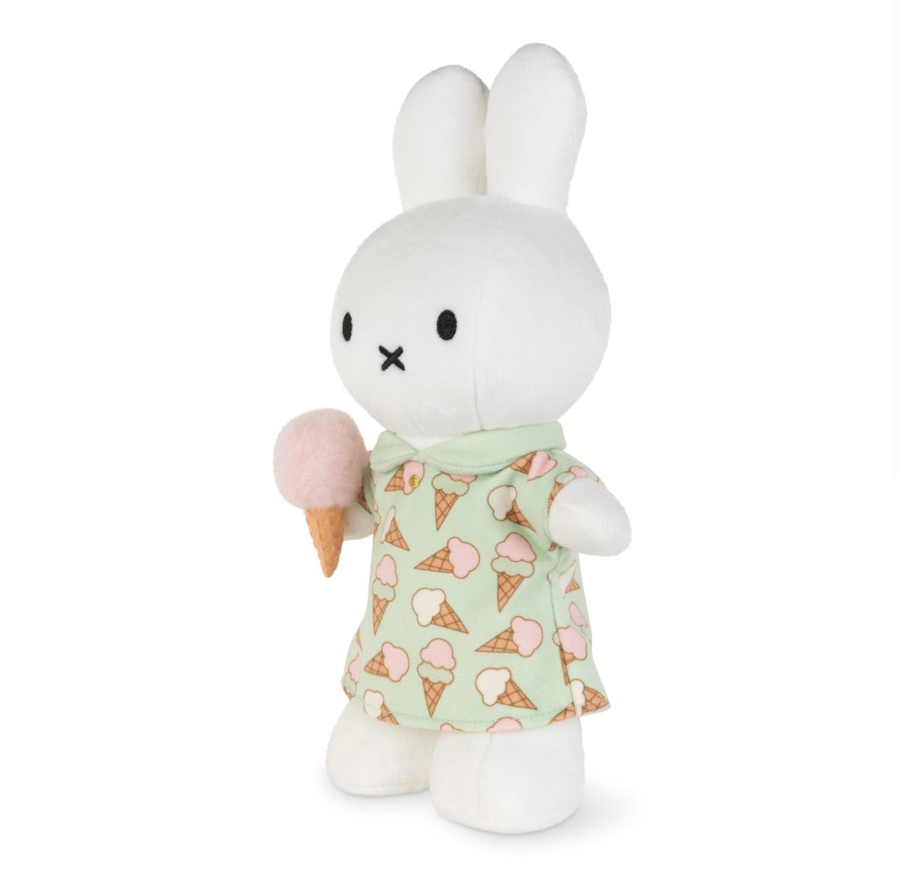 miffy plush - standing icecream dress - 24cm