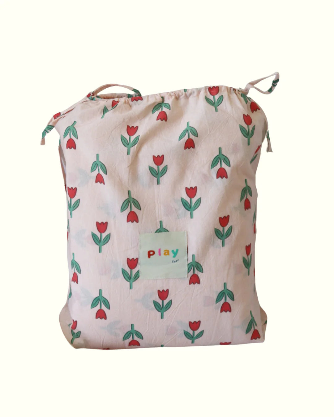 play linen tulip garden reversible quilt - pre order