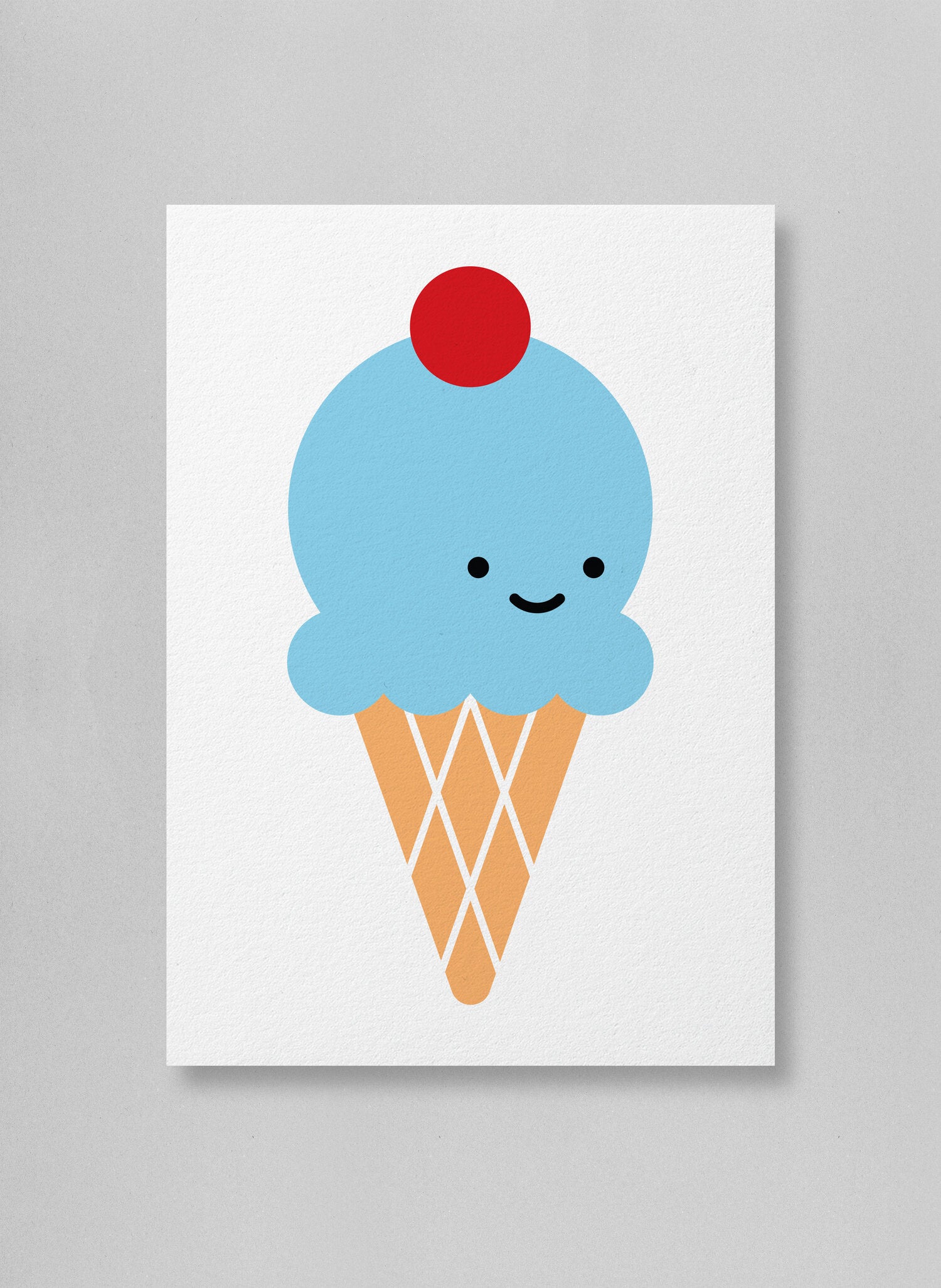 v.happy alphapic art print - letter i