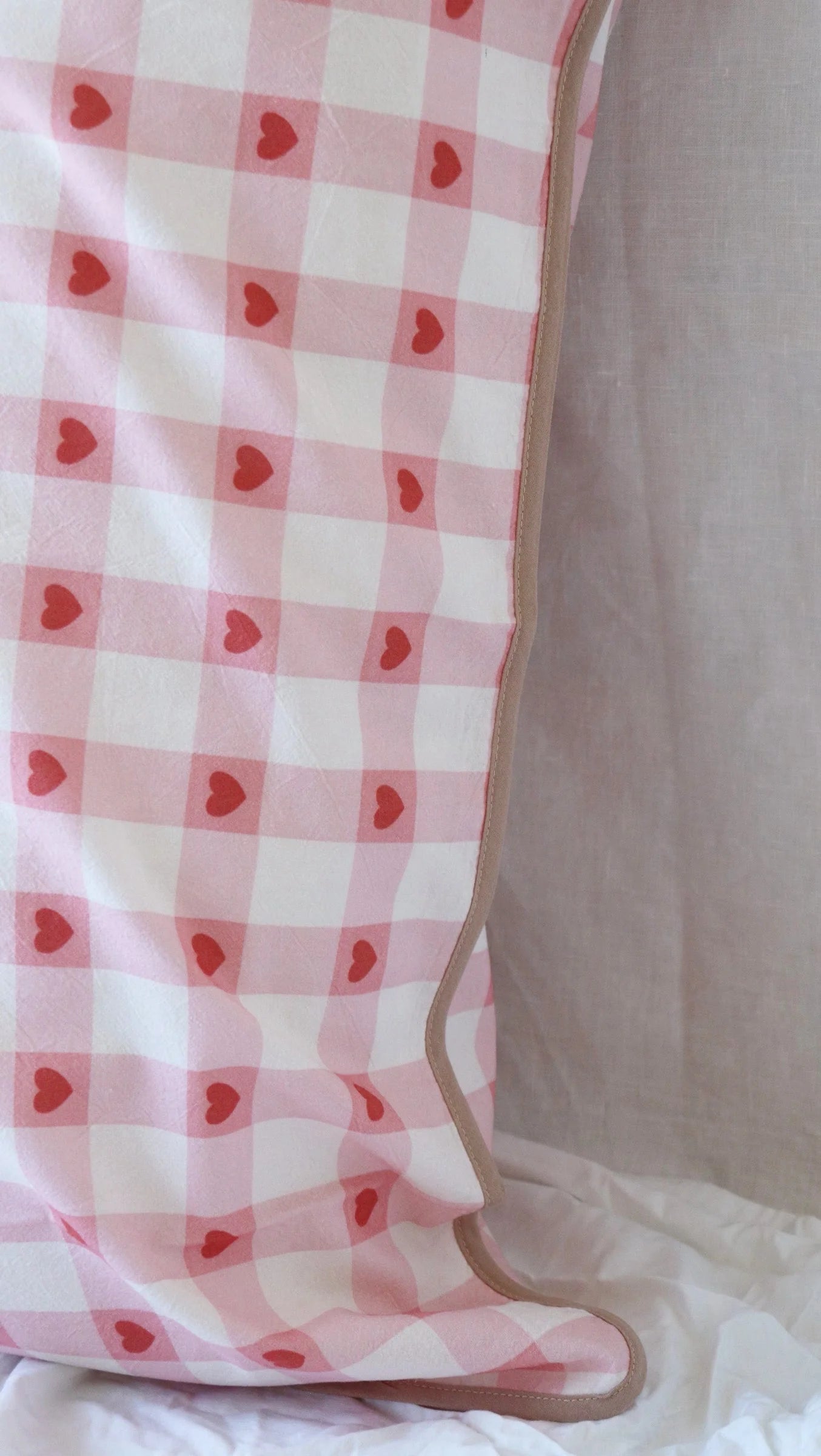 play linen heirloom heart duvet set
