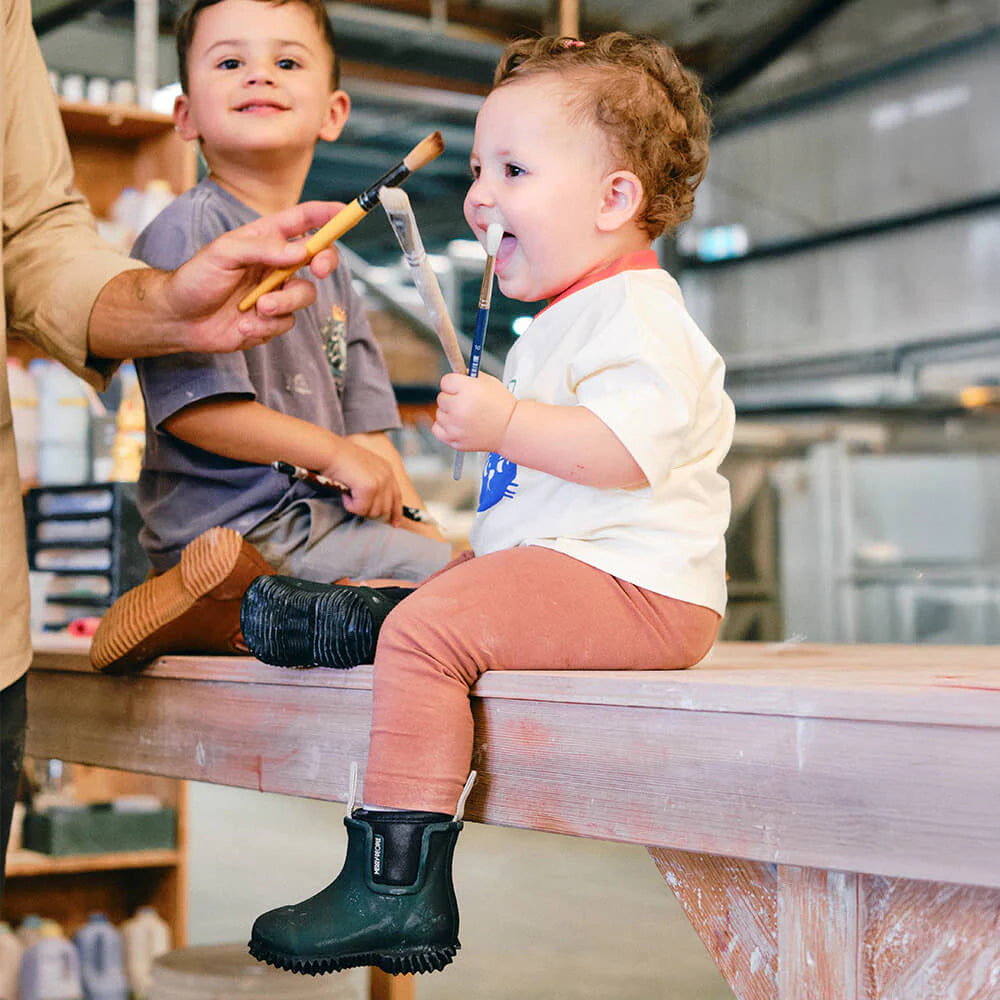 merry people bobbi kids gumboot - forest green - pre order