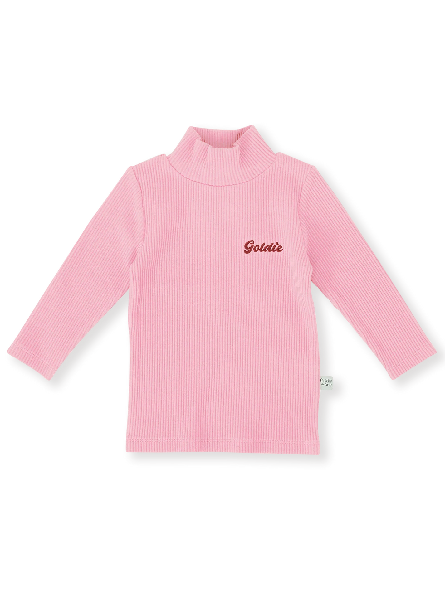 goldie + ace embroidered rib skivvy - sweet pea