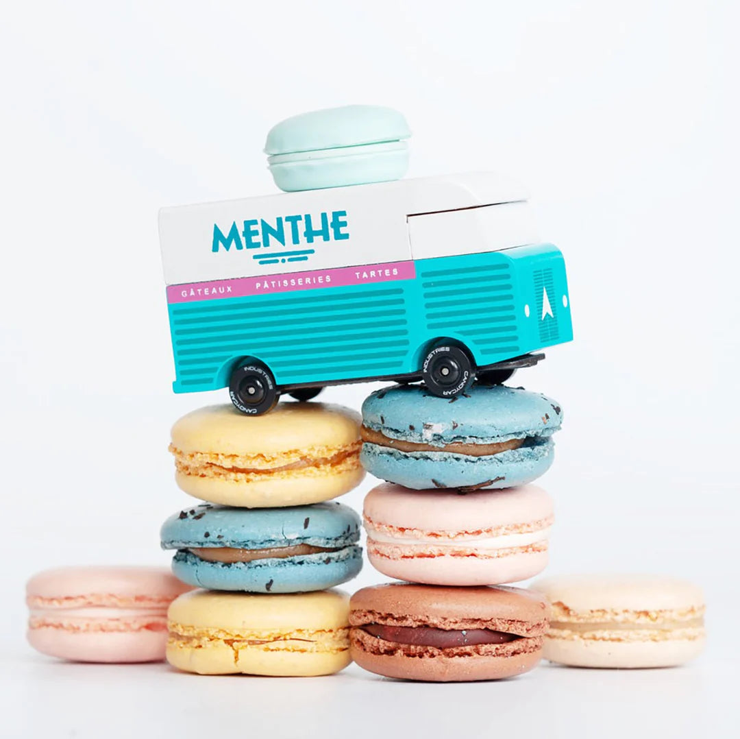 candylab mint menthe macaron van