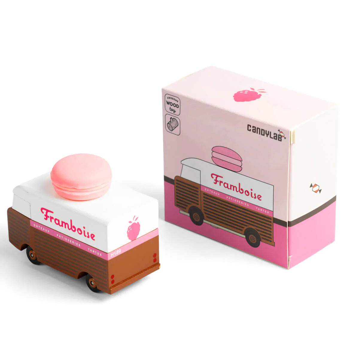 candylab pink framboise macaron van