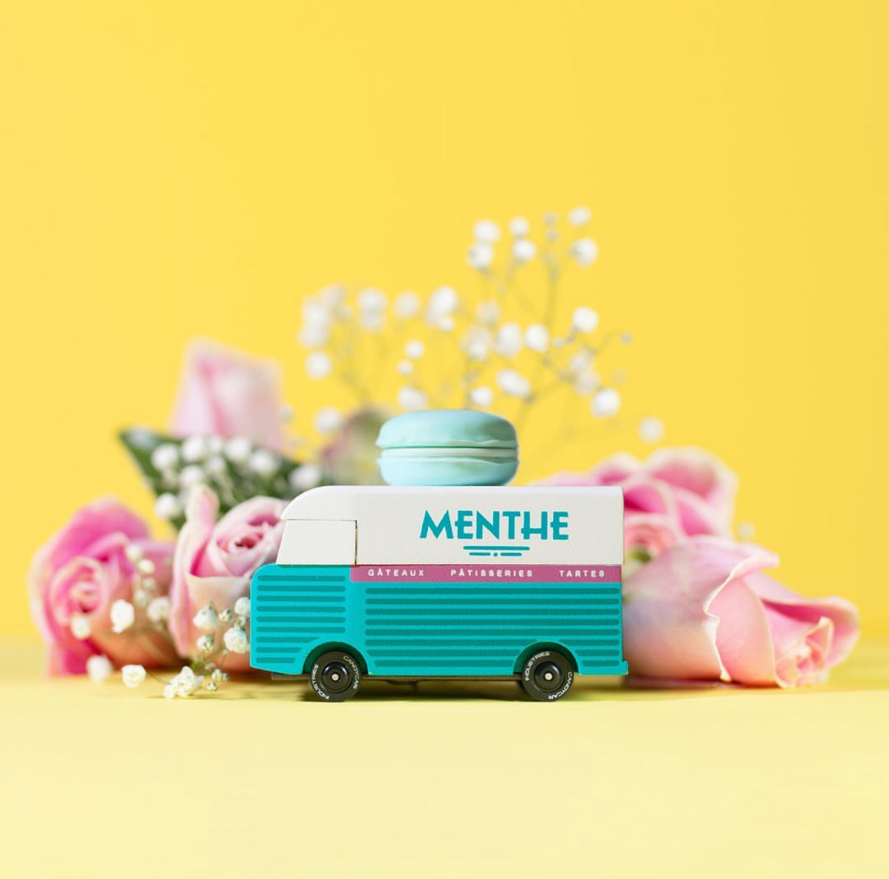candylab mint menthe macaron van