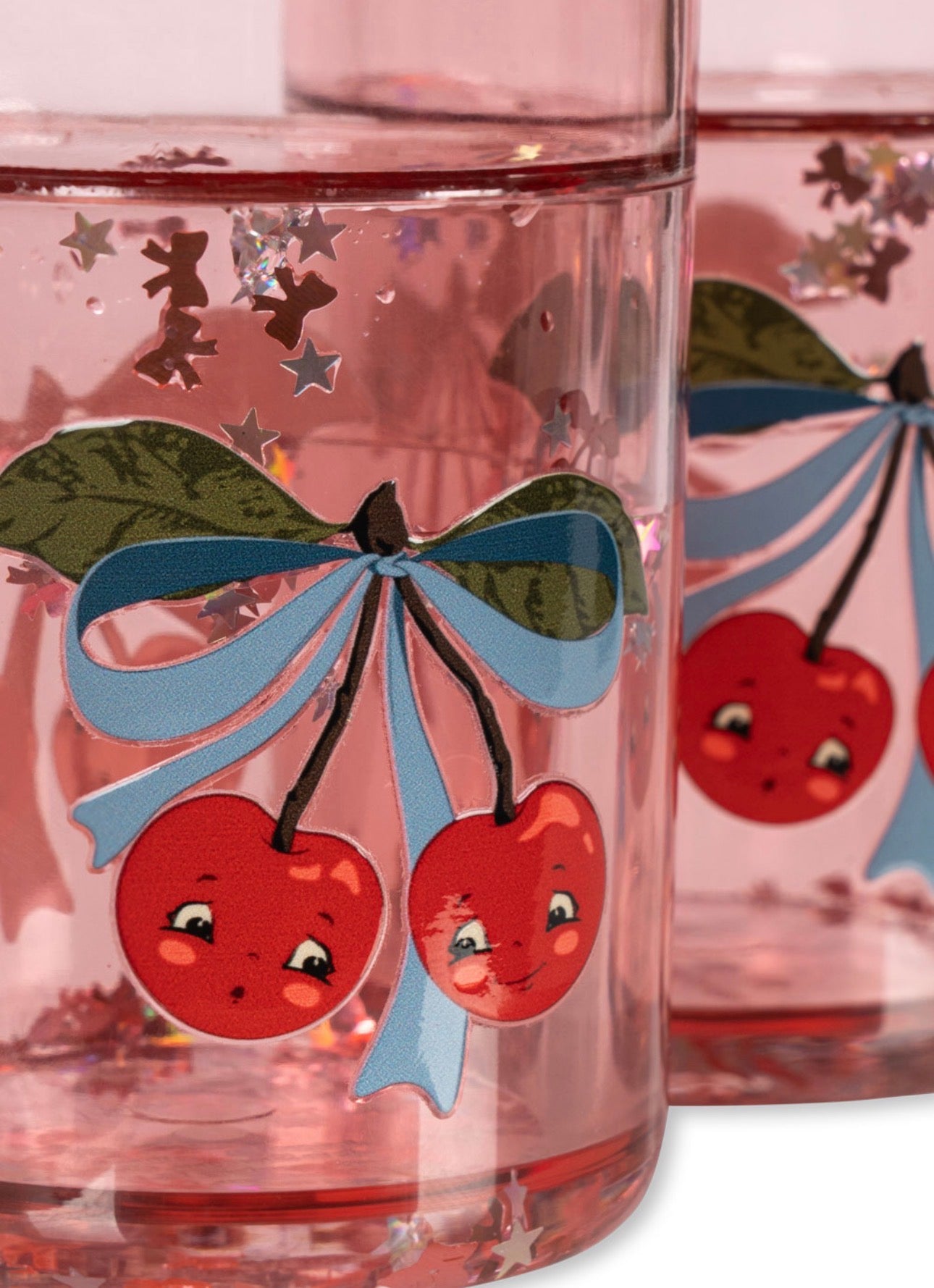 konges slojd 2 pack glitter cups - cherry bow